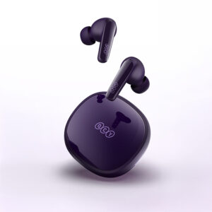 QCY T13X įstatomos į ausis ausinės su ENC IPX5 Bluetooth 5.3 – Violetinės - Image 4