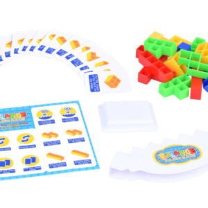Konstrukcinės kaladėlės balansavimo bokštas Tetris 3D arkadinis žaidimas ZA4967 - Image 2