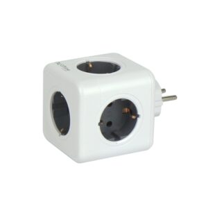 Tinklo šakotuvas 5 lizdų, su įžeminimu, CUBE, 16A 3680W