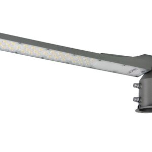 Gatvės šviestuvas su foto rėle LED 230V 100W 10 000lm, 140° x 70° 4000K, pilkas, FLAMINGO, IP65, IK08