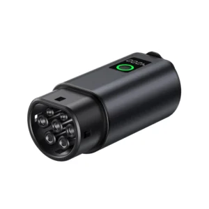 V2L Type 2 adapteris – Schuko 3500W su galios ekranu ir dėklu – juodas