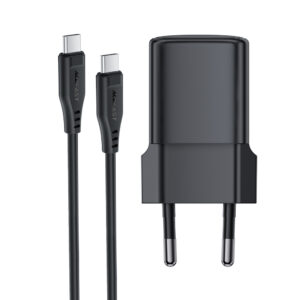 Acefast A118 30W GaN USB-C sieninis įkroviklis su USB-C – USB-C laidu 1.2m – Juodas - Image 6