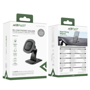 Acefast D51 magnetinis automobilinis telefono laikiklis prietaisų skydeliui – juodas - Image 7