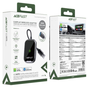 Acefast QC1 belaidis automobilinis adapteris – pilkas - Image 4