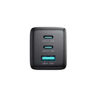 Joyroom JR-TG10 65W GaN 2x USB-C + USB-A sieninis įkroviklis su 100W USB-C – USB-C 1,2 m laidu – juodas - Image 6