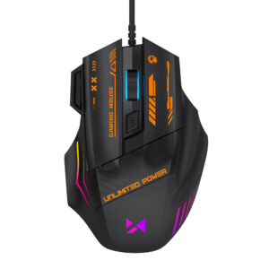 Wozinsky WMGK-1179W laidinė optinė žaidimų pelė 7200 DPI su apšvietimu - juoda - Image 3