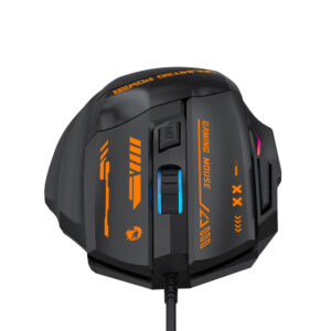 Wozinsky WMGK-1179W laidinė optinė žaidimų pelė 7200 DPI su apšvietimu - juoda - Image 7