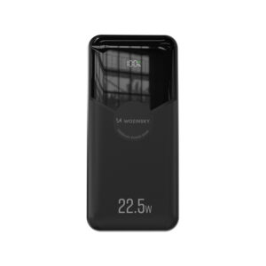 Wozinsky WFC-15B 20000mAh 22.5W PD20W išorinė baterija su integruotais Lightning ir USB-C laidais – Juoda - Image 3