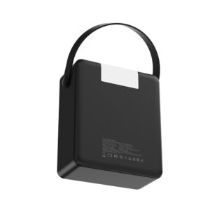 Wozinsky W8-B 100000mAh 30W išorinė baterija 2xUSB-A ir 2xUSB-C su žibintuvėliu - Juoda - Image 4