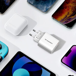 Wozinsky WLS-20W 20W USB-A USB-C sieninis įkroviklis su 1m USB-C – USB-C laidu – Baltas - Image 8