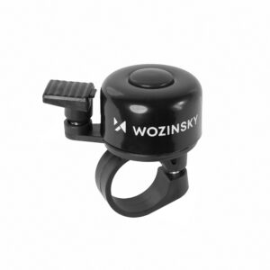 Wozinsky WDR-B1 dviračio skambutis dviračiams ir paspirtukams, mechaninis, aliuminis – juodas - Image 2