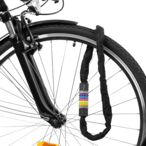 Wozinsky WZR-K1 grandininė dviračio spyna su kodu, 100 cm – juoda - Image 3