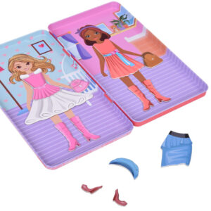 Magnetinė dėlionė „Dress up your doll“ su unikaliais stiliais ZA5198 - Image 7