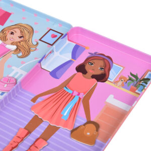 Magnetinė dėlionė „Dress up your doll“ su unikaliais stiliais ZA5198 - Image 8