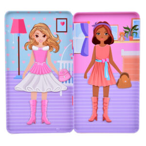 Magnetinė dėlionė „Dress up your doll“ su unikaliais stiliais ZA5198 - Image 6