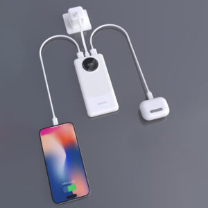 Dudao K12 išorinė baterija 10000mAh PD 22.5W USB-A USB-C – Juoda - Image 3