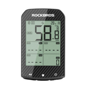 Rockbros M1Pro Bluetooth GPS dviračio kompiuteris IPX6 – Juodas