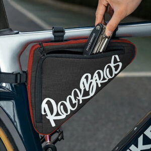 Rockbros G002 Flash Journey trikampis rėmo krepšys dviračiui 1.4L – Raudonas - Image 2