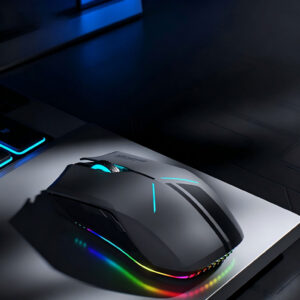 Machenike M721 belaidė žaidimų pelė 10000 DPI su RGB apšvietimu - Juoda - Image 7