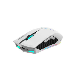 Machenike M721 belaidė žaidimų pelė 10000 DPI su RGB apšvietimu – balta - Image 4