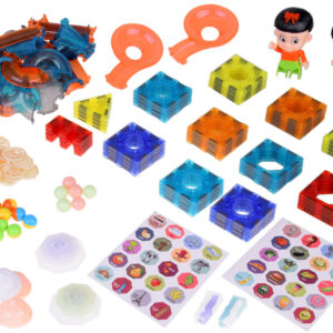 Magnetinės kaladėlės 142 dalių ZA5238 šviečiančios magnetinės kaladėlės - Image 2