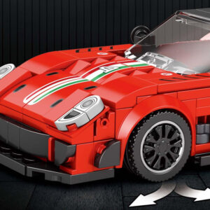 Techninių blokų „Supersport“ automobilis su RAUDONU aptaku, 413 detalių ZA5261 - Image 7