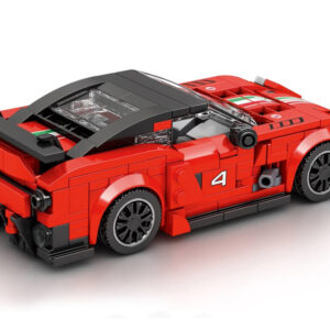 Techninių blokų „Supersport“ automobilis su RAUDONU aptaku, 413 detalių ZA5261 - Image 4