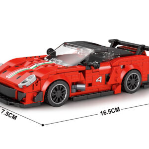 Techninių blokų „Supersport“ automobilis su RAUDONU aptaku, 413 detalių ZA5261 - Image 5