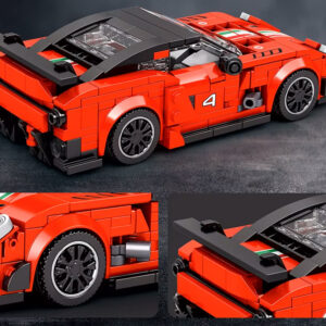 Techninių blokų „Supersport“ automobilis su RAUDONU aptaku, 413 detalių ZA5261 - Image 8