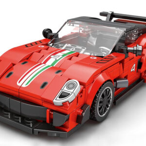 Techninių blokų „Supersport“ automobilis su RAUDONU aptaku, 413 detalių ZA5261 - Image 3