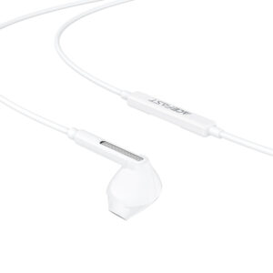 Acefast L14 įdedamos laidinės ausinės su 3.5 mm mini jack mikrofonu – baltos - Image 4