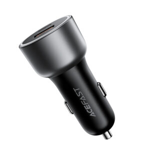 Acefast B21 75W USB-C + USB-A automobilinis įkroviklis – juodas - Image 4