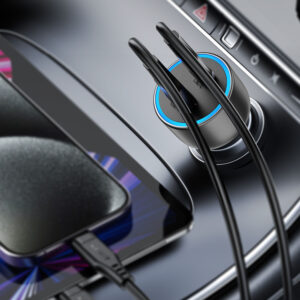 Acefast B21 75W USB-C + USB-A automobilinis įkroviklis – juodas - Image 7