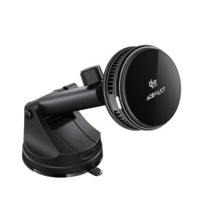 Acefast D67 magnetinis automobilinis telefono laikiklis ant prietaisų skydelio su Qi2 25W belaidžiu įkrovimu ir aušinimu – Juodas - Image 2