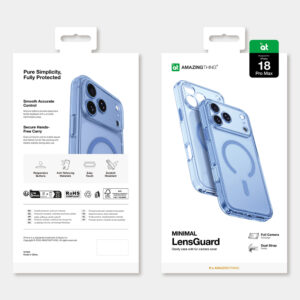 AmazingThing Minimal Mag lęšių dėklas, skirtas iPhone 18 Pro Max su kameros dangteliu ir dirželio laikikliu, suderinamas su MagSafe – mėlynas - Image 9