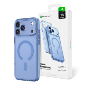 AmazingThing Minimal Mag lęšių dėklas, skirtas iPhone 18 Pro Max su kameros dangteliu ir dirželio laikikliu, suderinamas su MagSafe – mėlynas - Image 1