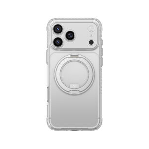 AmazingThing Titan Pro Spin objektyvo dėklas, skirtas iPhone 18 Pro su besisukančiu žiedu ir dirželio laikikliu, suderinamas su MagSafe – skaidrus - Image 2