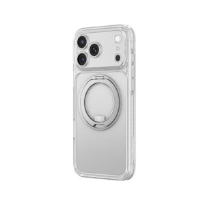 AmazingThing Titan Pro Spin objektyvo dėklas, skirtas iPhone 18 Pro su besisukančiu žiedu ir dirželio laikikliu, suderinamas su MagSafe – skaidrus - Image 5