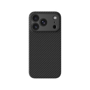 AmazingThing Titan Max dėklas su objektyvo apsauga, skirtas iPhone 18 Pro, pagamintas iš aramido pluošto, suderinamas su MagSafe – juodas - Image 3