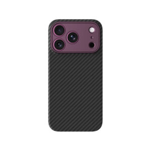 AmazingThing Titan Max apsauginis dėklas objektyvui, skirtas iPhone 18 Pro, pagamintas iš aramido pluošto su kameros dangteliu, suderinamas su MagSafe – violetinis - Image 3