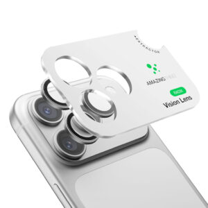 AmazingThing Titan Vision safyro lęšio apsauga, skirta iPhone 18 Pro / 18 Pro Max – sidabrinė - Image 7