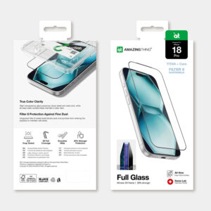 AmazingThing Titan +Care Full Glass grūdintas stiklas, skirtas iPhone 18 Pro, su montavimo rėmeliu - Image 7