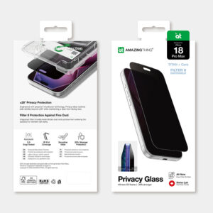 AmazingThing Titan +Care privatumą saugantis stiklas, skirtas iPhone 18 Pro Max, su montavimo rėmeliu - Image 4
