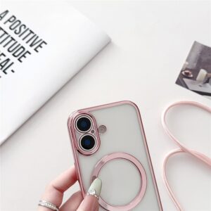 iPhone 17 dėklas su dirželiu per petį, suderinamas su MagSafe – juodas - Image 4