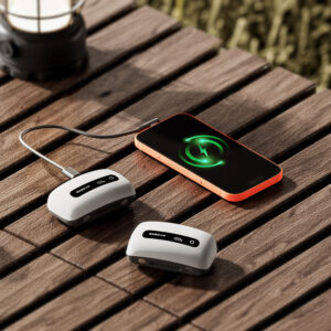 BoboVR BM60-2 6500 mAh baterija, skirta BoboVR M3 Pro+ ir BoboVR M3, 2 vnt. su įkrovimo stotele – balta - Image 5