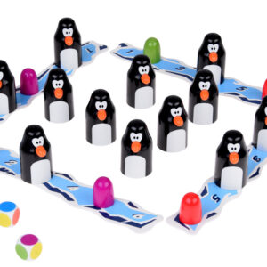 Stalo žaidimas „Penguins“ atminties lavinimo žaidimas „Pengoloo“ šeimos atminties žaidimas GR0697 - Image 3