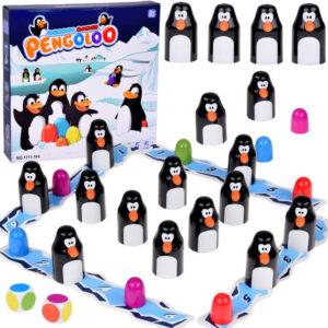 Stalo žaidimas „Penguins“ atminties lavinimo žaidimas „Pengoloo“ šeimos atminties žaidimas GR0697