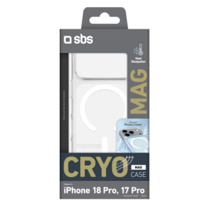 SBS Cryo Mag dėklas, skirtas iPhone 18 Pro / 17 Pro, suderinamas su MagSafe – skaidrus - Image 2