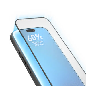 SBS Anti Blue Full Cover stiklas, skirtas iPhone 18 Pro su mėlynos šviesos filtru
