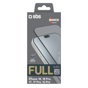 SBS Full Glass grūdintas stiklas, skirtas iPhone 18 / 18 Pro / 17 / 17 Pro / 16 Pro - Image 2